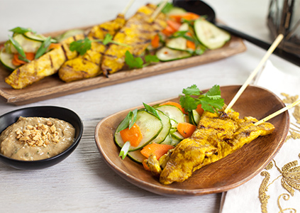 Thai Chicken Satay with Cucumber Salad | Nakano Flavors-image