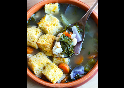 Tuscan Turkey and Veggie Soup