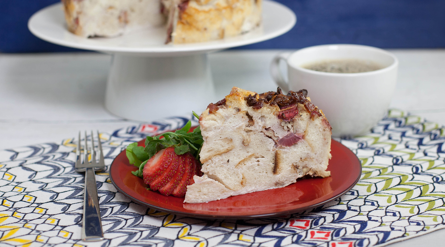 Bacon Strawberry Breakfast Strata